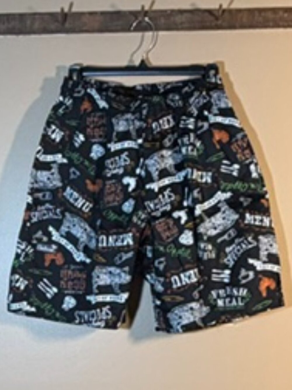 Chefwear Ultimate Cotton Chef Shorts Menu Pattern